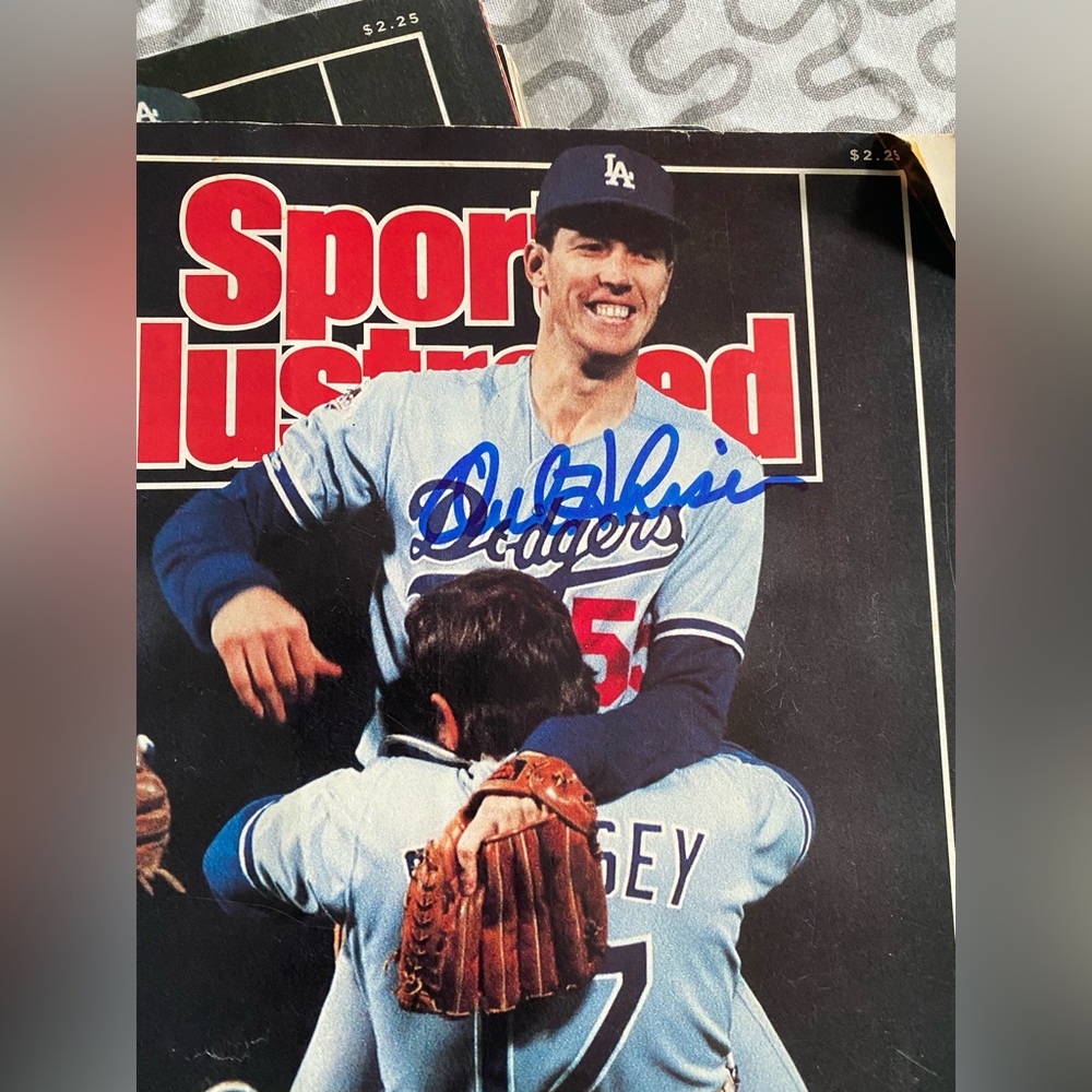 Variety of sports illustration, baseball magazine same player on all magazines
